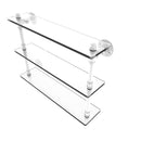 Allied Brass Pipeline Collection 22 Inch Triple Glass Shelf P-440-22-TGS-WHM