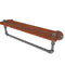 Allied Brass Pipeline Collection 22 Inch Ironwood Shelf with Towel Bar P-460-22-WSTB-GYM