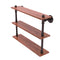 Allied Brass Pipeline Collection 22 Inch Ironwood Triple Shelf P-490-22-TWS-ABZ