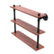 Allied Brass Pipeline Collection 22 Inch Ironwood Triple Shelf P-490-22-TWS-BKM