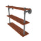 Allied Brass Pipeline Collection 22 Inch Ironwood Triple Shelf P-490-22-TWS-GYM