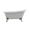 Cambridge Plumbing Cast Iron Slipper Clawfoot Tub 61"x30", No Faucet Drillings BN Feet