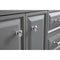 Water Creation 60" Palace Collection Quartz Carrara Cashmere Gray Bathroom Vanity Set with Hardware in Chrome Finish PA60QZ01CG-000000000