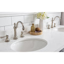 Water Creation 60" Palace Collection Quartz Carrara Cashmere Gray Bathroom Vanity Set with Hardware and F2-0012 Faucets in Polished Nickel PVD Finish PA60QZ05CG-000TL1205