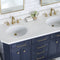 Water Creation Palace 60" Double Sink White Quartz Countertop Vanity in Monarch Blue PA60QZ06MB-000000000