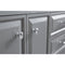 Water Creation 72" Palace Collection Quartz Carrara Cashmere Gray Bathroom Vanity Set with Hardware in Chrome Finish PA72QZ01CG-000000000