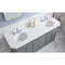 Water Creation 72" Palace Collection Quartz Carrara Cashmere Gray Bathroom Vanity Set with Hardware and F2-0012 Faucets in Chrome Finish PA72QZ01CG-000TL1201