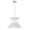 Dainolite 1 Light Patricia Pendant White Shade Pc PAT-181P-PC-790