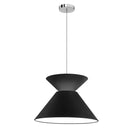 Dainolite 1 Light Patricia Pendant  Jtone Blk Shade Pc PAT-181P-PC-797