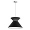 Dainolite 1 Light Patricia Pendant  Jtone Blk Shade Pc PAT-181P-PC-797