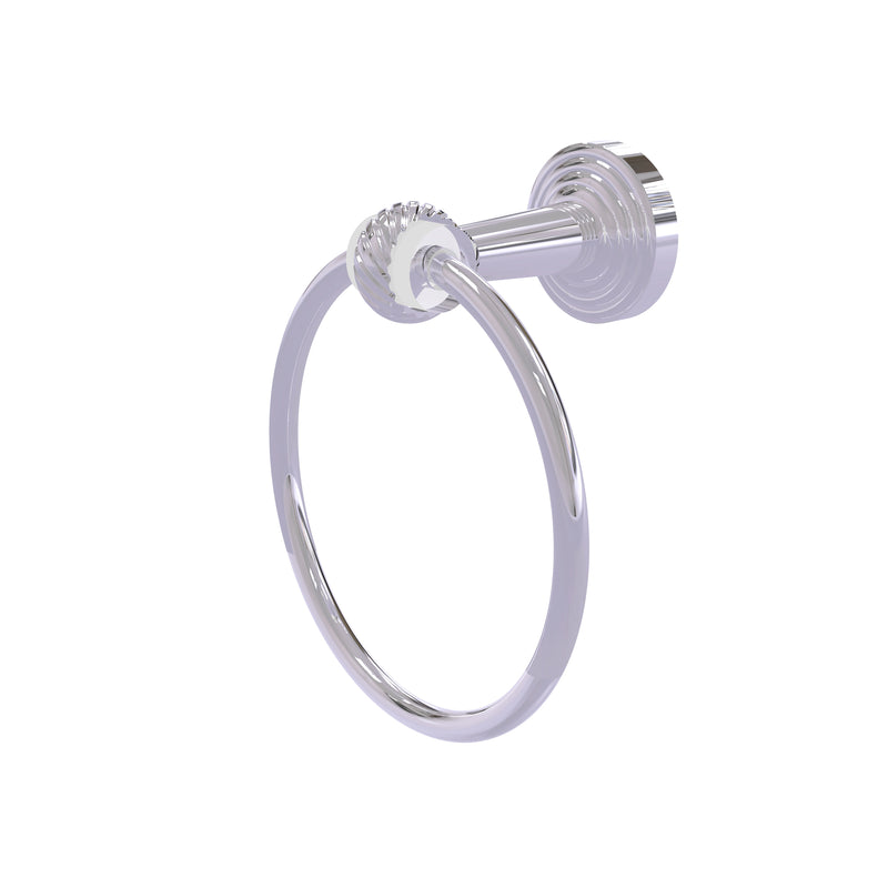 Allied Brass Pacific Beach Collection Towel Ring with Twisted Accents PB-16T-PC