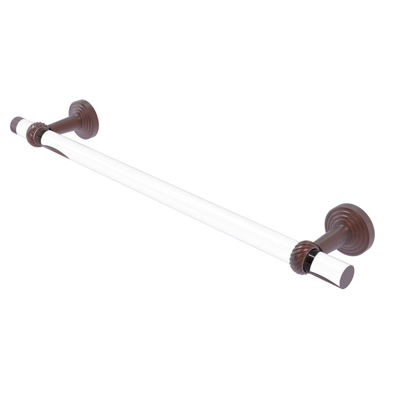 Allied Brass Pacific Beach Collection 24 Inch Towel Bar with Twisted Accents PB-41T-24-CA