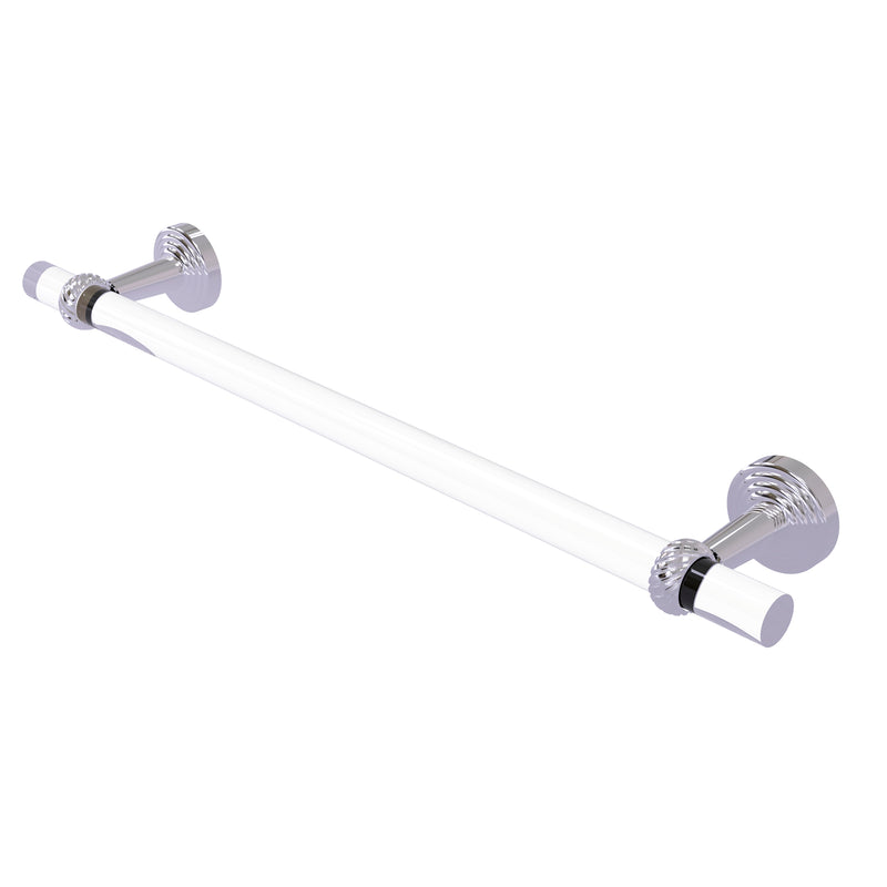 Allied Brass Pacific Beach Collection 24 Inch Towel Bar with Twisted Accents PB-41T-24-PC