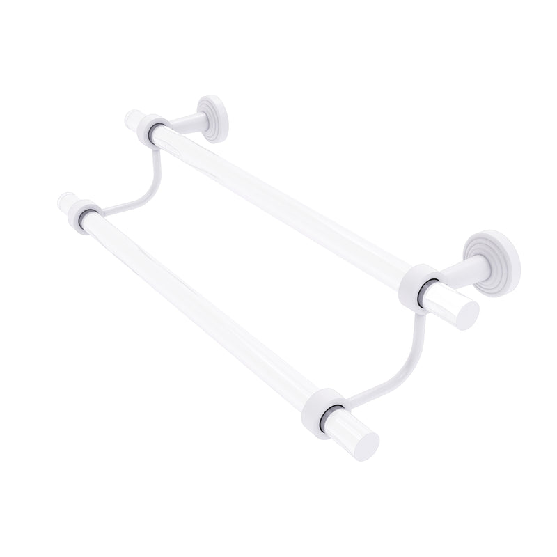 Allied Brass Pacific Beach Collection 18 Inch Double Towel Bar PB-72-18-WHM