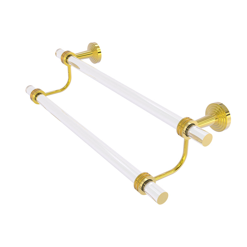 Allied Brass Pacific Beach Collection 18 Inch Double Towel Bar with Dotted Accents PB-72D-18-PB