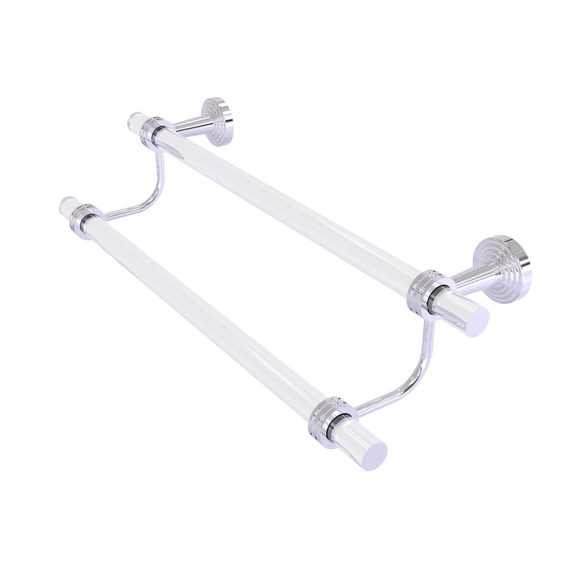 Allied Brass Pacific Beach Collection 18 Inch Double Towel Bar with Dotted Accents PB-72D-18-PC