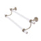 Allied Brass Pacific Beach Collection 18 Inch Double Towel Bar with Dotted Accents PB-72D-18-PEW