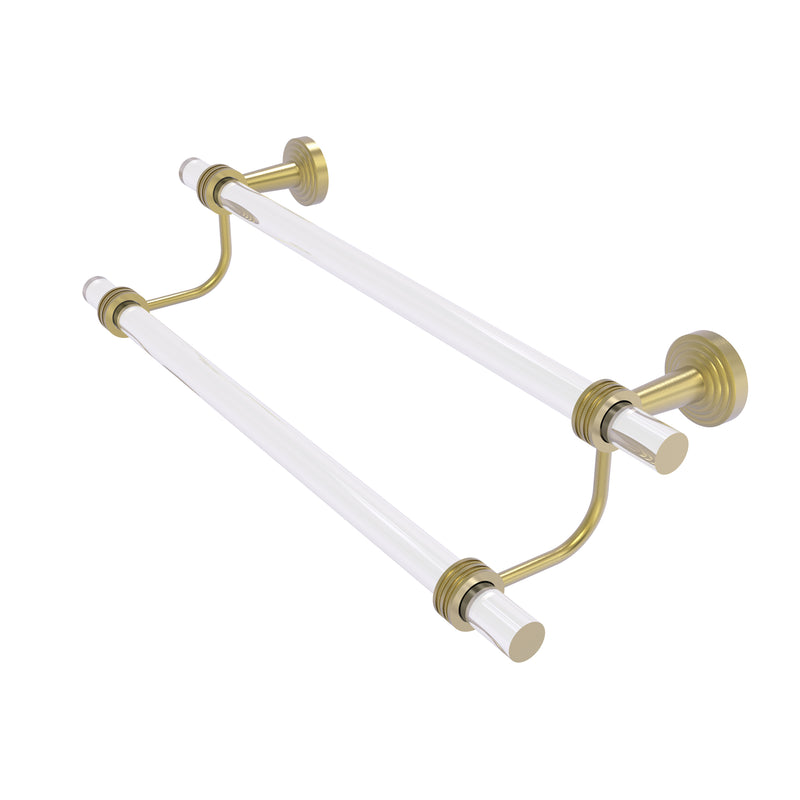 Allied Brass Pacific Beach Collection 30 Inch Double Towel Bar with Dotted Accents PB-72D-30-SBR