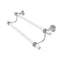 Allied Brass Pacific Beach Collection 30 Inch Double Towel Bar with Dotted Accents PB-72D-30-SN