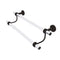 Allied Brass Pacific Beach Collection 18 Inch Double Towel Bar with Groovy Accents PB-72G-18-ORB