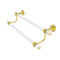 Allied Brass Pacific Beach Collection 18 Inch Double Towel Bar with Groovy Accents PB-72G-18-PB