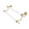 Allied Brass Pacific Beach Collection 18 Inch Double Towel Bar with Groovy Accents PB-72G-18-UNL