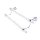 Allied Brass Pacific Beach Collection 24 Inch Double Towel Bar with Groovy Accents PB-72G-24-PC