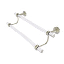 Allied Brass Pacific Beach Collection 24 Inch Double Towel Bar with Groovy Accents PB-72G-24-PNI