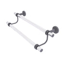 Allied Brass Pacific Beach Collection 36 Inch Double Towel Bar with Groovy Accents PB-72G-36-GYM