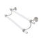 Allied Brass Pacific Beach Collection 36 Inch Double Towel Bar with Groovy Accents PB-72G-36-SN