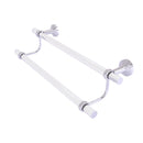 Allied Brass Pacific Beach Collection 18 Inch Double Towel Bar with Twisted Accents PB-72T-18-SCH