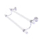 Allied Brass Pacific Beach Collection 18 Inch Double Towel Bar with Twisted Accents PB-72T-18-SCH