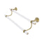 Allied Brass Pacific Beach Collection 18 Inch Double Towel Bar with Twisted Accents PB-72T-18-UNL