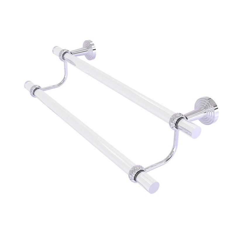 Allied Brass Pacific Beach Collection 36 Inch Double Towel Bar with Twisted Accents PB-72T-36-PC