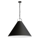 Dainolite 1 Light Incandescent Pendant Matte Black with Black Shade PCN-321P-MB-797