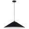 Dainolite 1 Light Incandescent Pendant Matte Black PDC-241P-MB