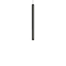 Dals Lighting 36" LED pendant cylinder CCT select ø1.9'' dia. Blk PDLED120-36-BK