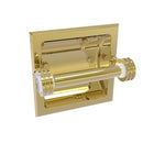 Allied Brass Pacific Grove Collection Recessed Toilet Paper Holder with Dotted Accents PG-24CD-UNL