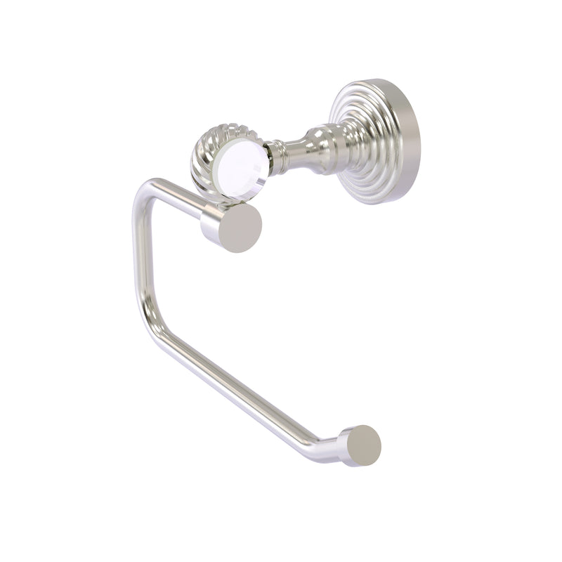 Allied Brass Pacific Grove Collection European Style Toilet Tissue Holder with Twisted Accents PG-24ET-SN