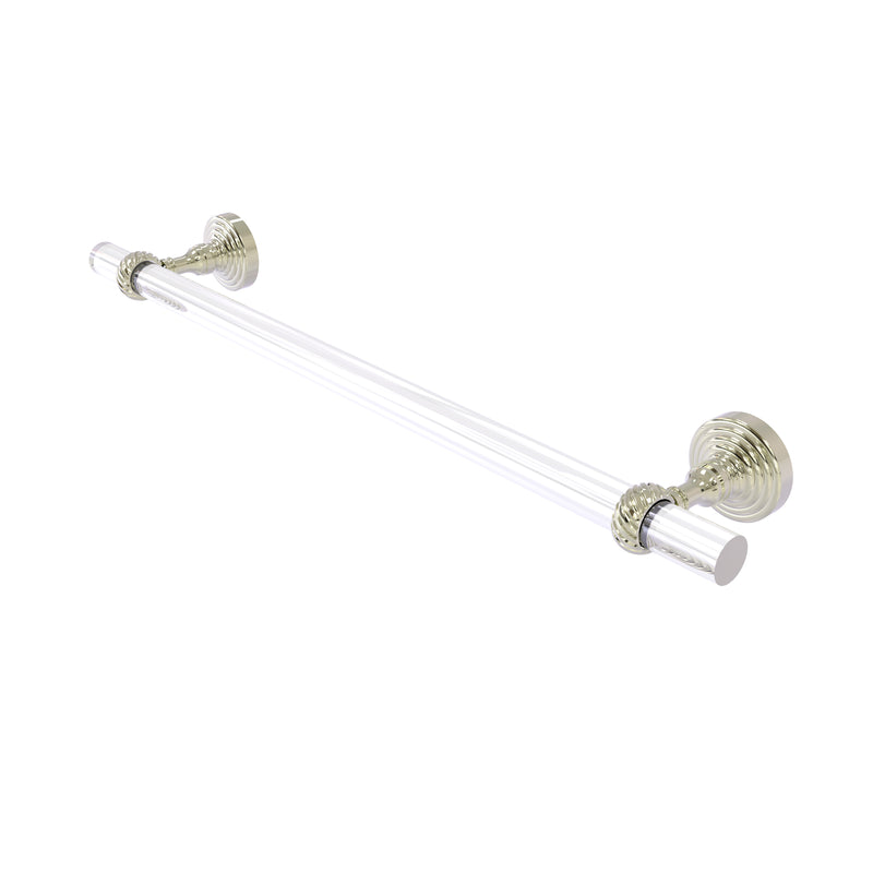 Allied Brass Pacific Grove Collection 30 Inch Towel Bar with Twisted Accents PG-41T-30-PNI