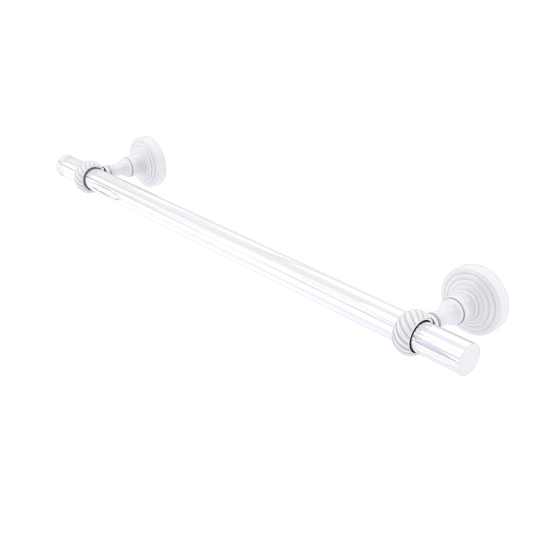 Allied Brass Pacific Grove Collection 30 Inch Towel Bar with Twisted Accents PG-41T-30-WHM