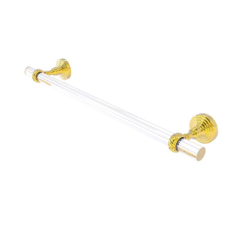 Allied Brass Pacific Grove Collection 36 Inch Towel Bar with Twisted Accents PG-41T-36-PB