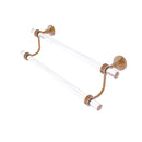 Allied Brass Pacific Grove Collection 18 Inch Double Towel Bar with Dotted Accents PG-72D-18-BBR