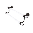 Allied Brass Pacific Grove Collection 18 Inch Double Towel Bar with Dotted Accents PG-72D-18-ORB