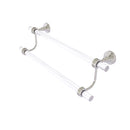 Allied Brass Pacific Grove Collection 18 Inch Double Towel Bar with Dotted Accents PG-72D-18-SN