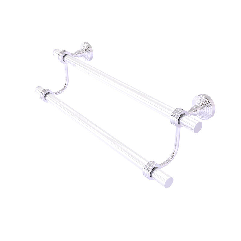 Allied Brass Pacific Grove Collection 24 Inch Double Towel Bar with Dotted Accents PG-72D-24-PC