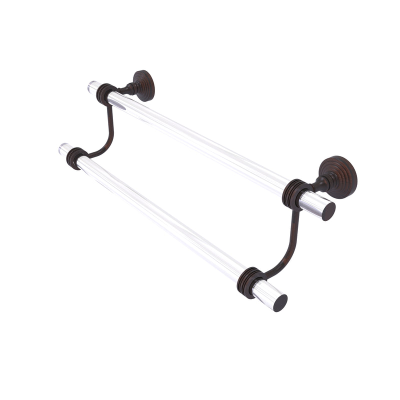 Allied Brass Pacific Grove Collection 36 Inch Double Towel Bar with Dotted Accents PG-72D-36-VB