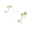 Allied Brass Pacific Grove Collection 18 Inch Double Towel Bar with Groovy Accents PG-72G-18-SBR