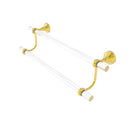 Allied Brass Pacific Grove Collection 18 Inch Double Towel Bar with Twisted Accents PG-72T-18-PB