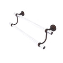 Allied Brass Pacific Grove Collection 18 Inch Double Towel Bar with Twisted Accents PG-72T-18-VB